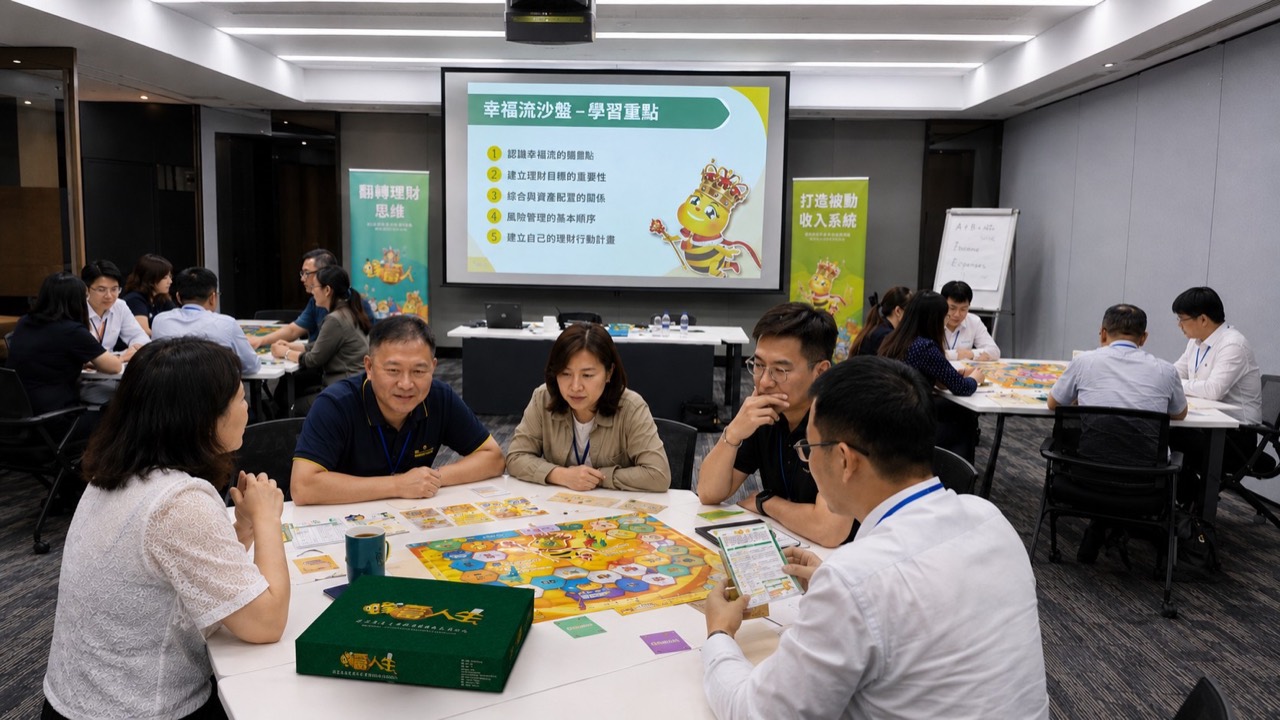 財商工作坊交流與學習情境